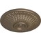Ekena Millwork Modena Ceiling Medallion (Fits Canopies up to 5 1/4"), Hand-Painted Warm Silver, 23 1/2"OD x 3 1/2"P CM23MOWSS - alternate 3